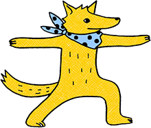 おおかみヨガする